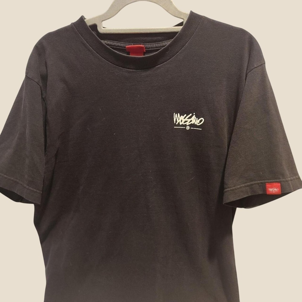 VTG 90s Mossimo Red Tag Skater T Black Boxy Fit XL Signature Logo Streetwear